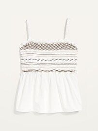 Sleeveless Smocked Babydoll Top for Women | Old Navy (US)