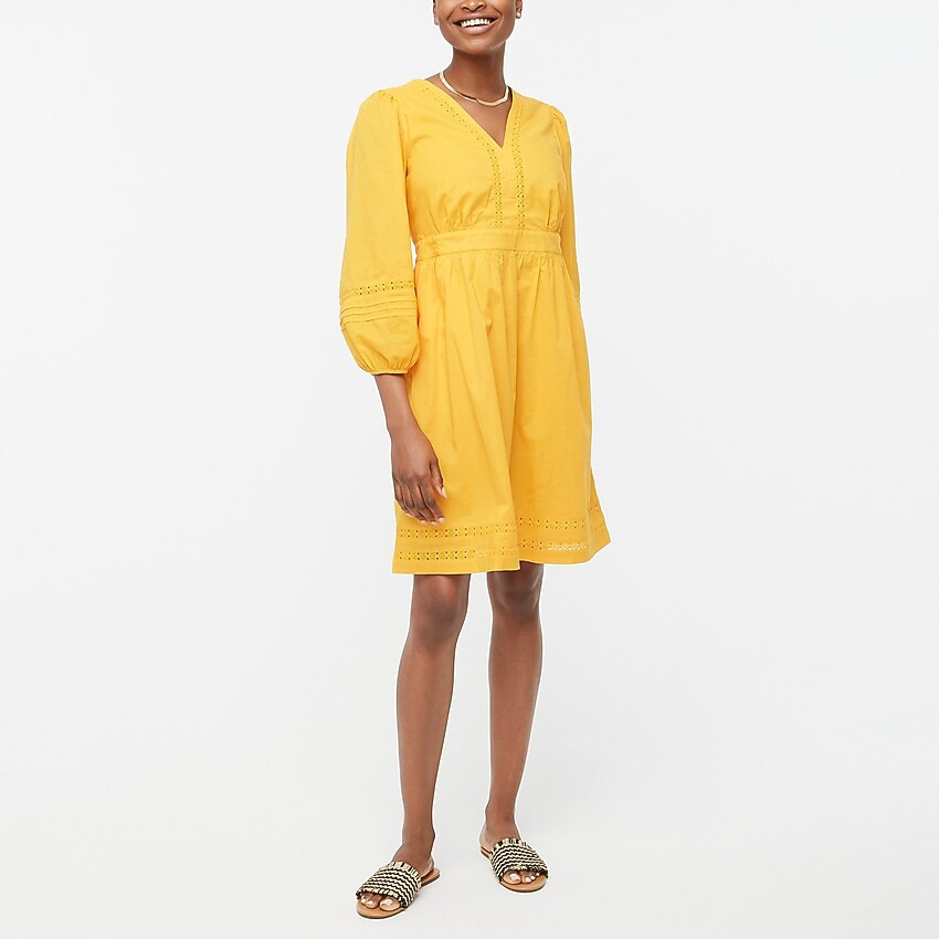 V-neck mini dress with trim | J.Crew Factory
