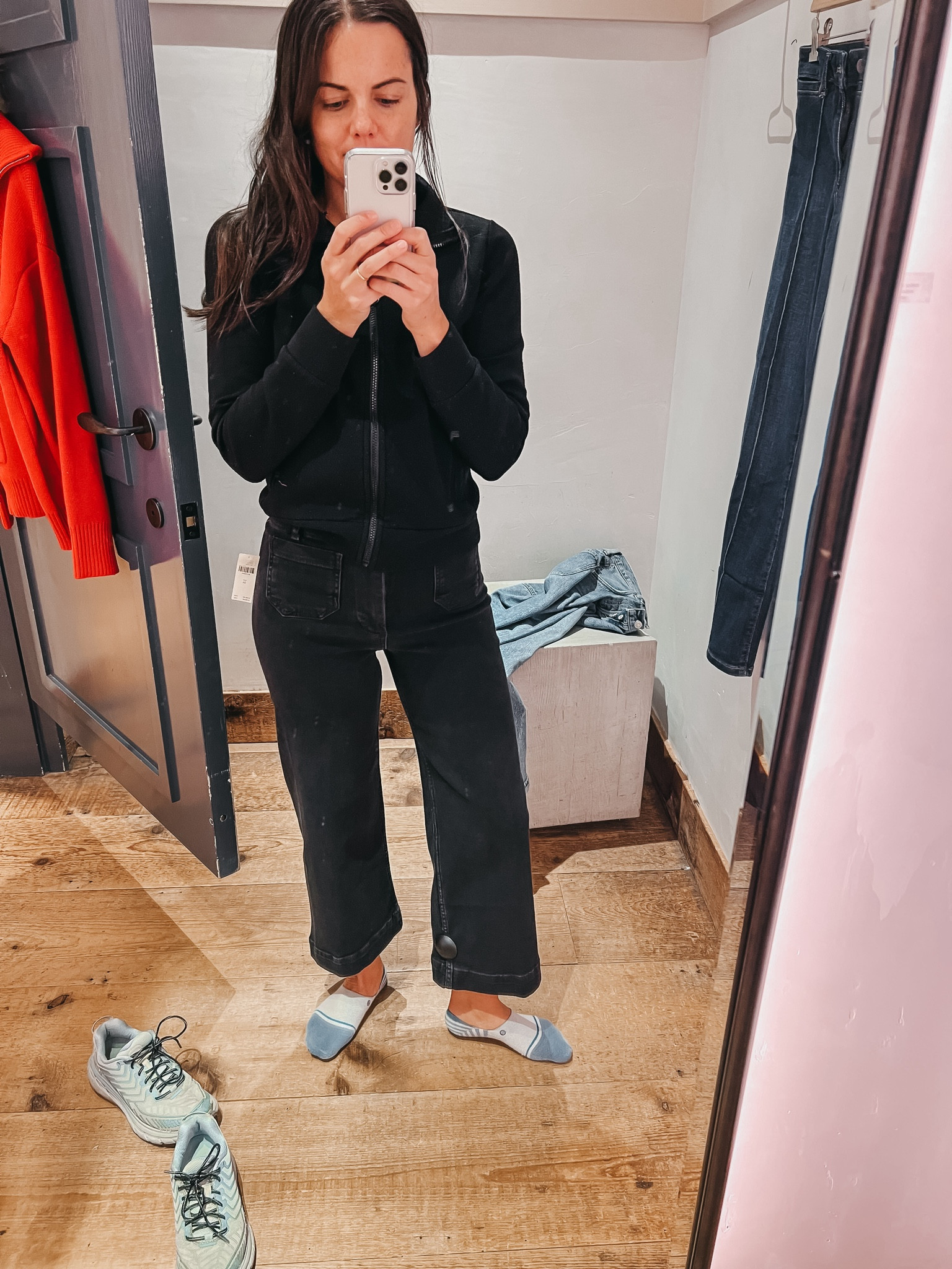 I think this is the second pair of these jeans I’ll get :) Already have the dark denim. They are so soft, flattering, and the perfect crop. I’m 5’4” and in a 26. 
//
Colette Cropped Wide Leg Jean
#Anthropologie
#holidayclothes  

#LTKHoliday #LTKSeasonal #LTKHolidaySale