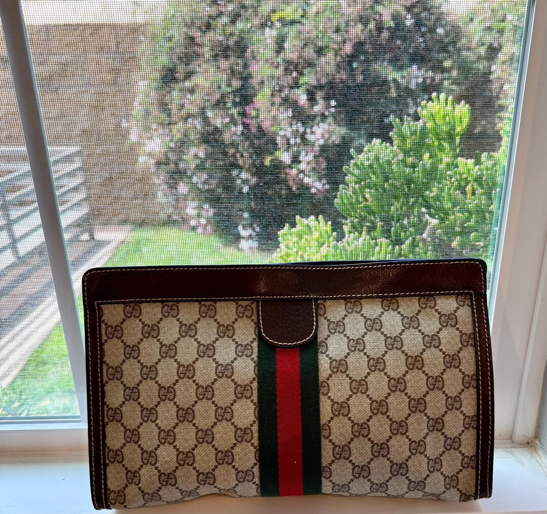 Vintage Gucci Parfums Clutch--vintage Gucci--vintage Gucci Pouch--gucci Clutch--vintage Gucci Par... | Etsy (US)