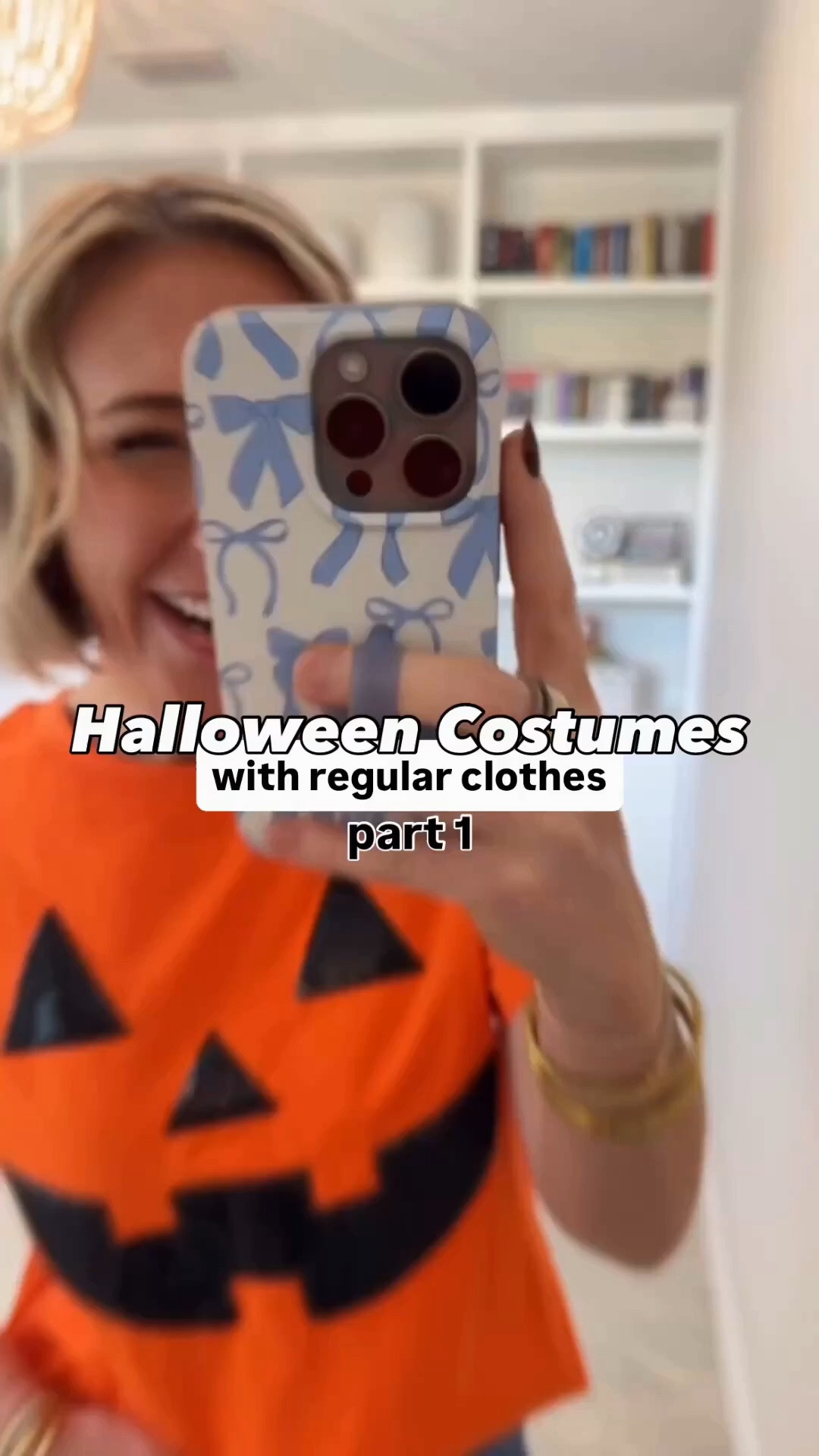 Halloween Costumes w/ real clothes - part 1: * Jack-o-lantern T-Shirt - size XS. * Wide Leg Jeans - size 25. 1. Minnie Mouse: black long sleeve shirt - size medium // red pleated skirt - size small // linked similar shoes. 2. Snow White: white button down shirt - size small // navy scoop neck t-shirt - size small // yellow pleated skirt - size XS // red heels - tts. 3. Little Mermaid: purple v-neck shirt - size small // green pleated skirt - size small. 4. Ariel: denim corset tank - size small // white long sleeve shirt - size small // blue pleated skirt - size small. 5. Anna: black cowl neck ruched top - size medium (needed a small) // green pleated skirt - size small. 6. Cruella De Vil: black ribbed midi dress - size small // red heels - tts.

#LTKSeasonal #LTKOver40