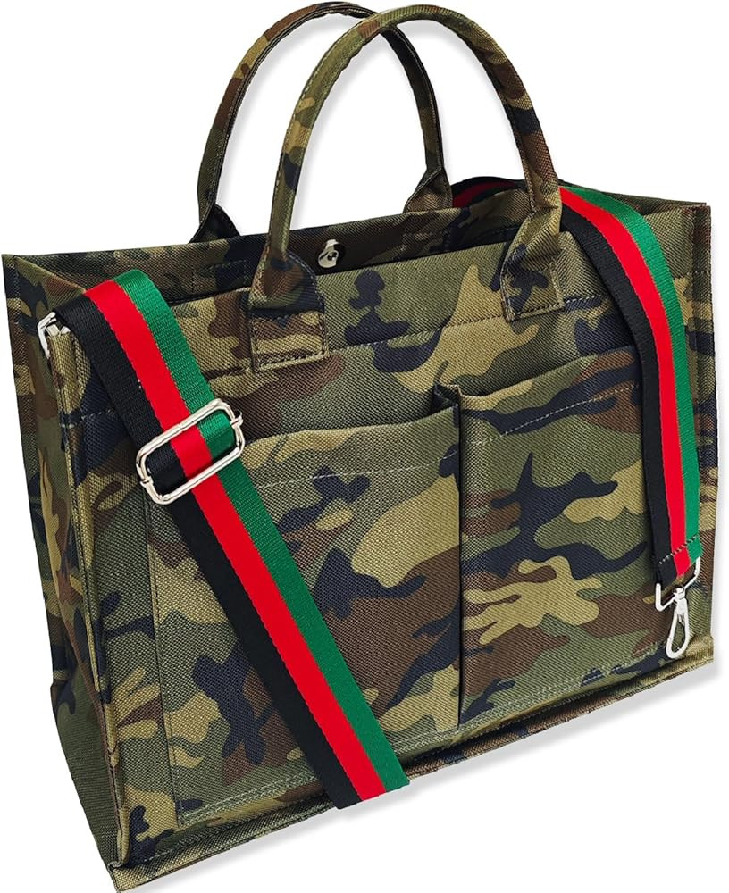 Dyalsa Tote Bags for Women, Canvas Handbag Tote Purse Crossbody Bags with Zip Casual Shoulder Bag... | Amazon (US)