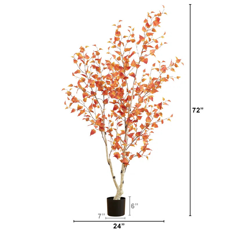Primrue Argonaut 72'' Faux Foliage Tree in Pot | Wayfair | Wayfair North America
