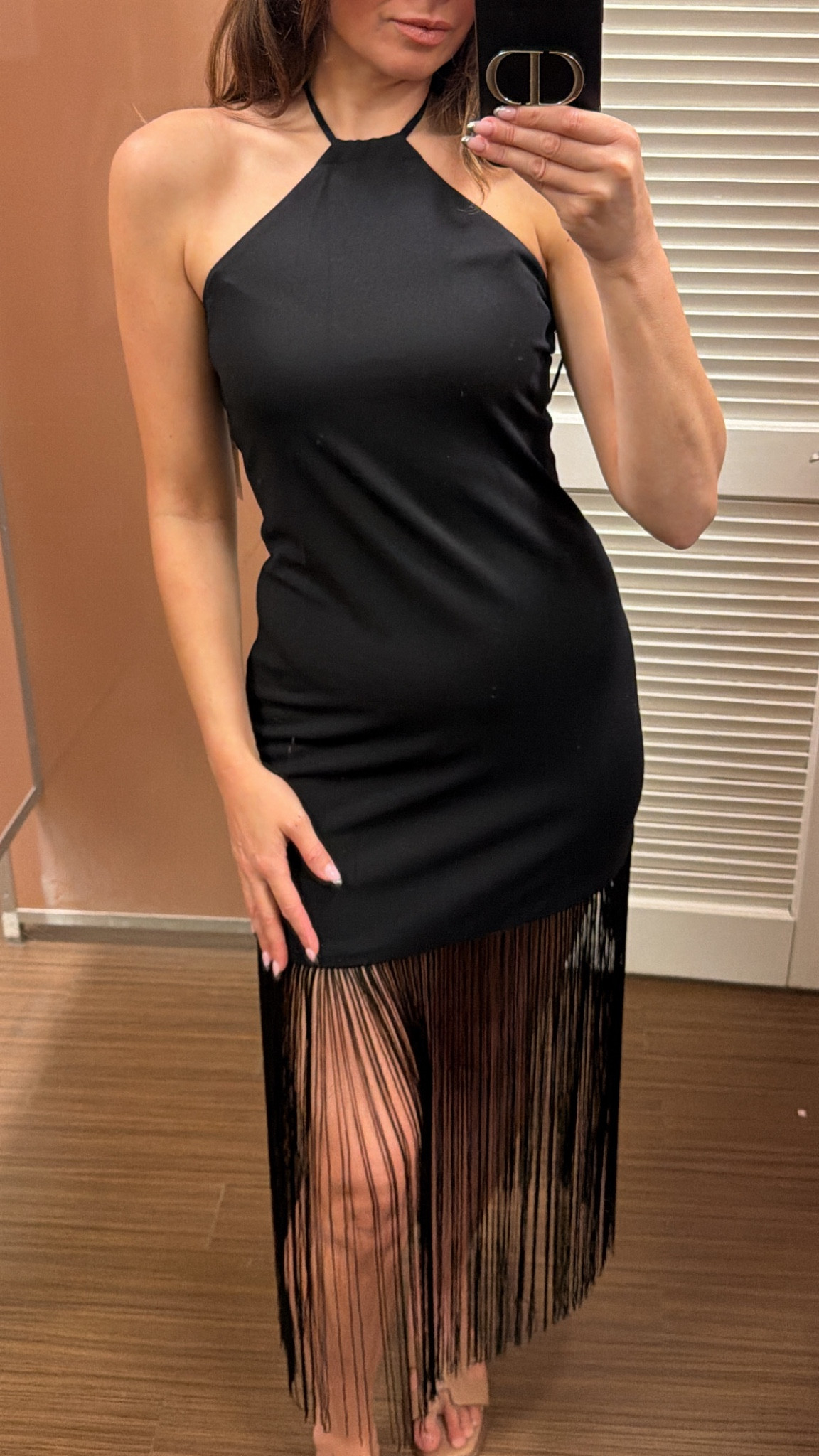 Fringe halter dress, black, summer, dressy, date, night.

#LTKootd #LTKWedding