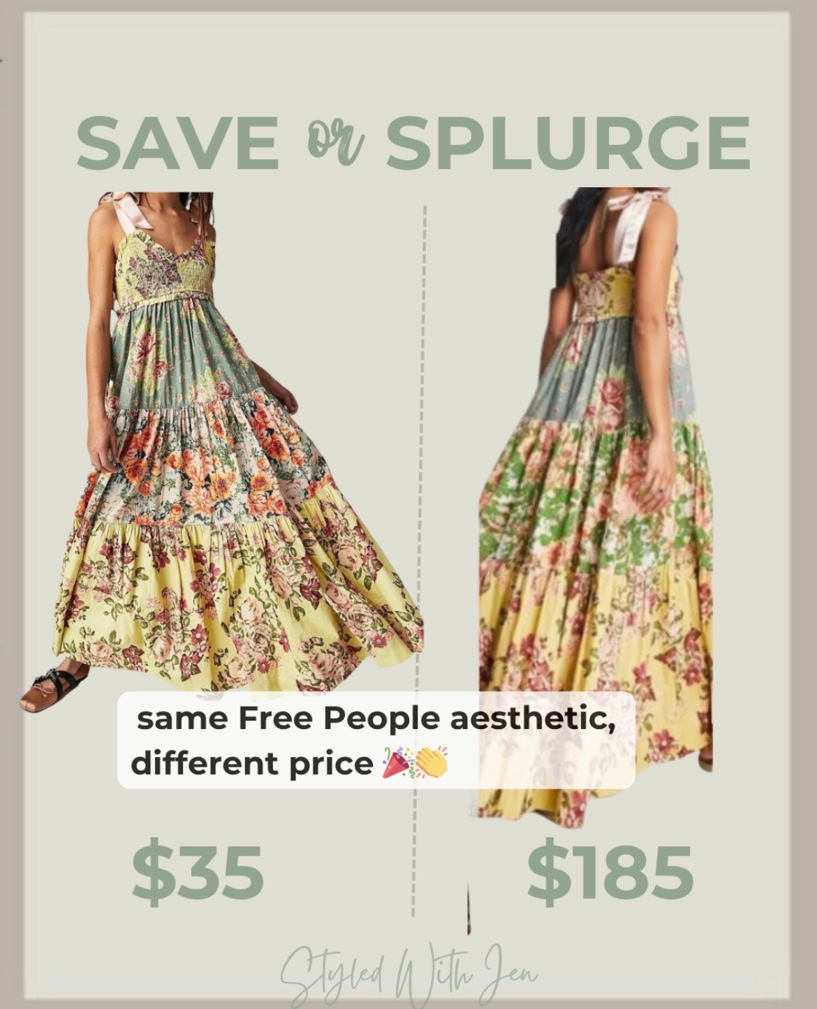 Another Designer Inspired Find
Free People Vs Amazon 
These are the same! 👀