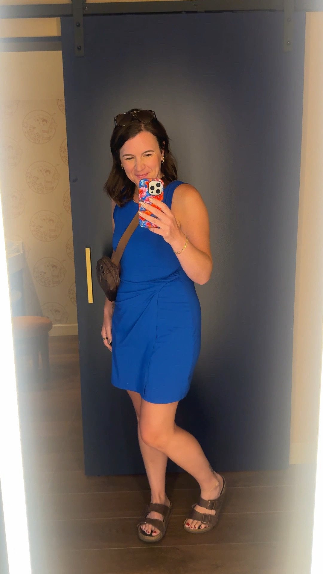Twist skort dress
I’m in a large. Could do a medium too. It’s not as stretchy. More of a cotton feel.