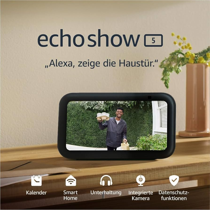 Echo Show 5 (Neueste Generation) | Kompakter smarter Touchscreen mit Alexa zum Steuern deines Sma... | Amazon (DE)