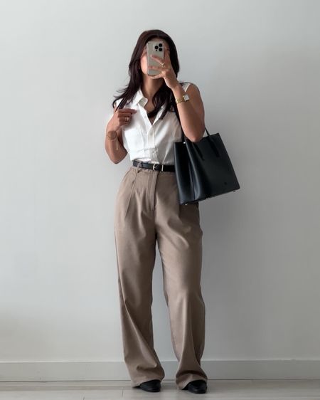 honey wake up - summer workwear is here 🌞

details:
top - mango, s, linked
pants - urban outfitters, m, linked & similar linked 
shoes - asos, 7, linked
bag - freja nyc, linnea tote, code quepasoyaya gets you $$ off 

#workwear #officewear #officeoutfit #ootd