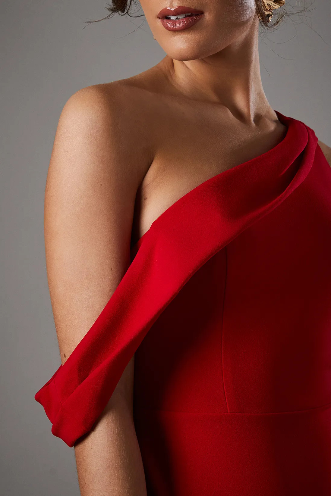 Dresses | Asymmetric Neckline Scuba Crepe Black Tie Dress | Coast | Coast UK & IE