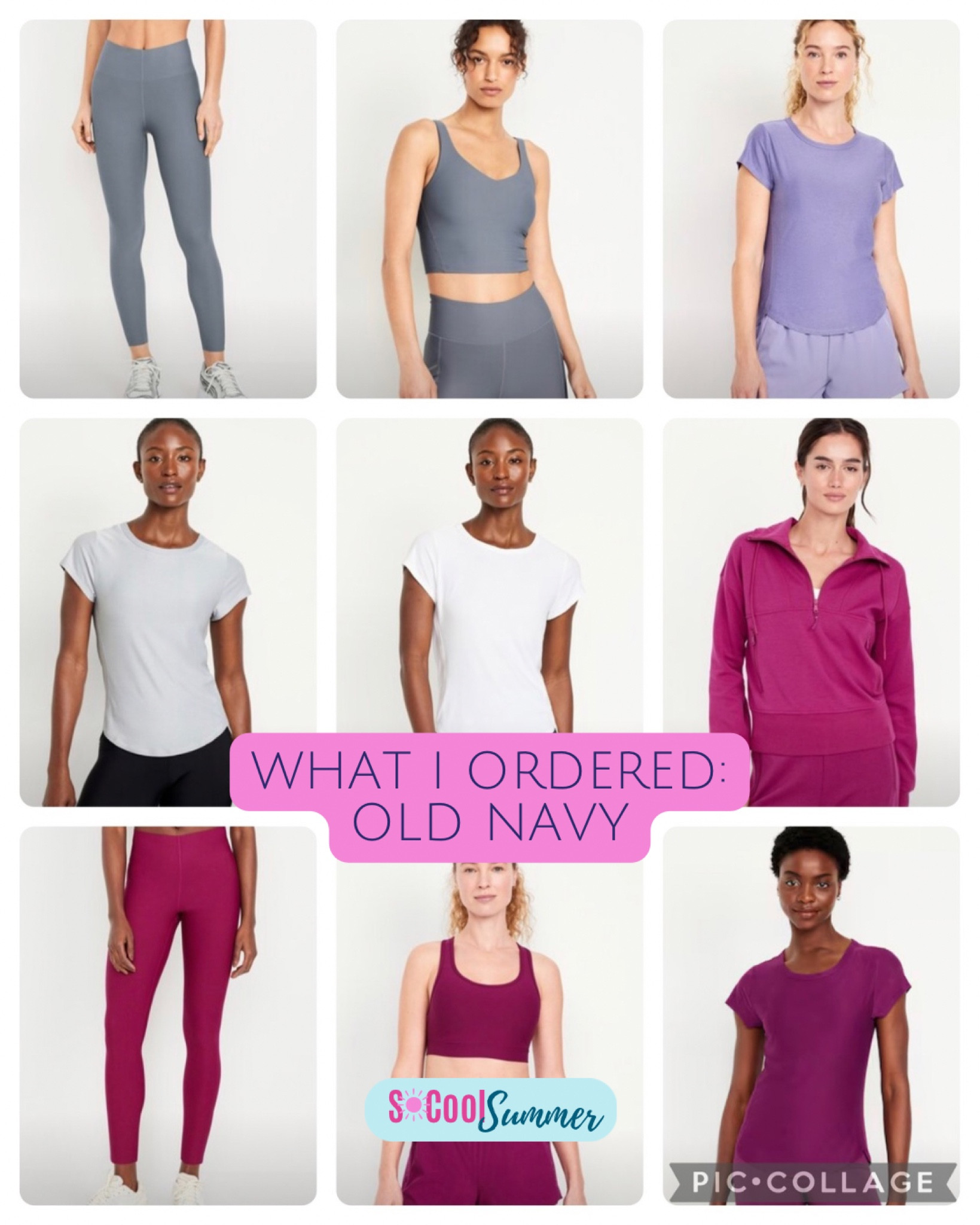 My Old Navy activewear order.

#hocsummer #coolsummer #lightsummer #truesummer #softsummer #pastelsummer #darksummer #brownsummer #sweetpeasummer #summerpalette #summerfinds