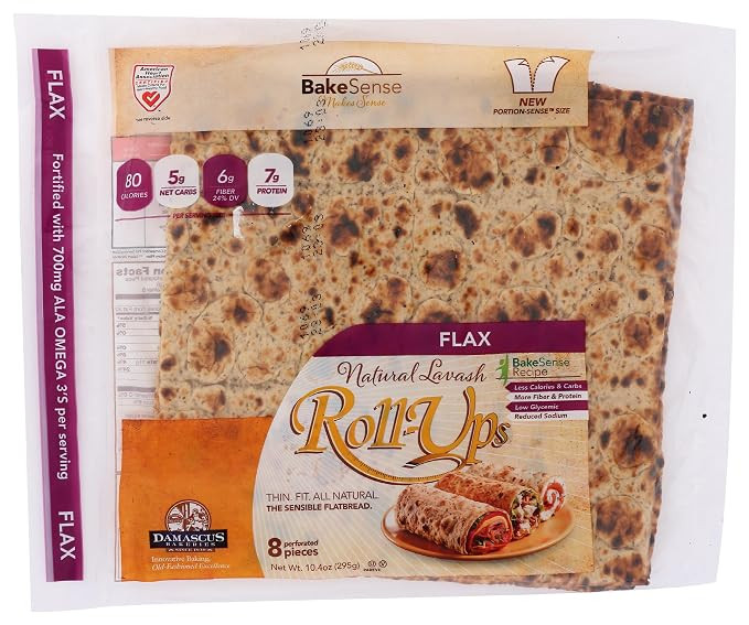 Damascus Bakeries, Roll Ups Fiber Fit Flax, 10.4 Ounce | Amazon (US)
