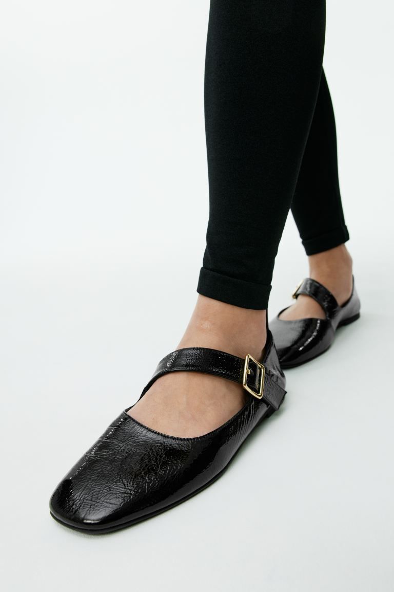 Mary Jane Leather Ballet Flats | H&M (UK, MY, IN, SG, PH, TW, HK)
