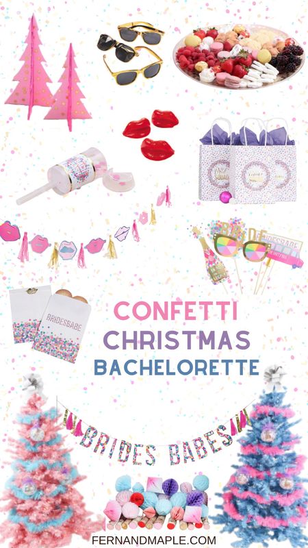 Create a colorful Confetti Christmas Bachelorette Party for a Bride and her Babes! #christmasdecor

#LTKparties #LTKSeasonal #LTKHoliday