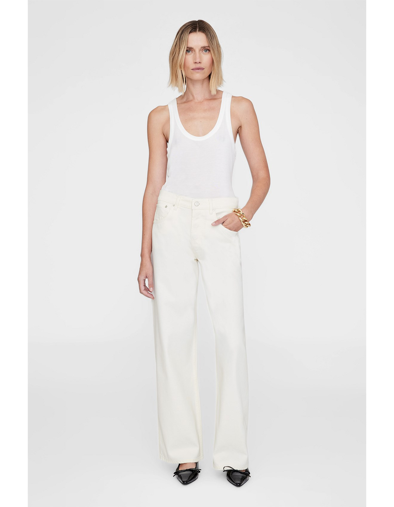 MANON HI RISE BAGGY WIDE LEG JEAN | David Jones (Australia & New Zealand)