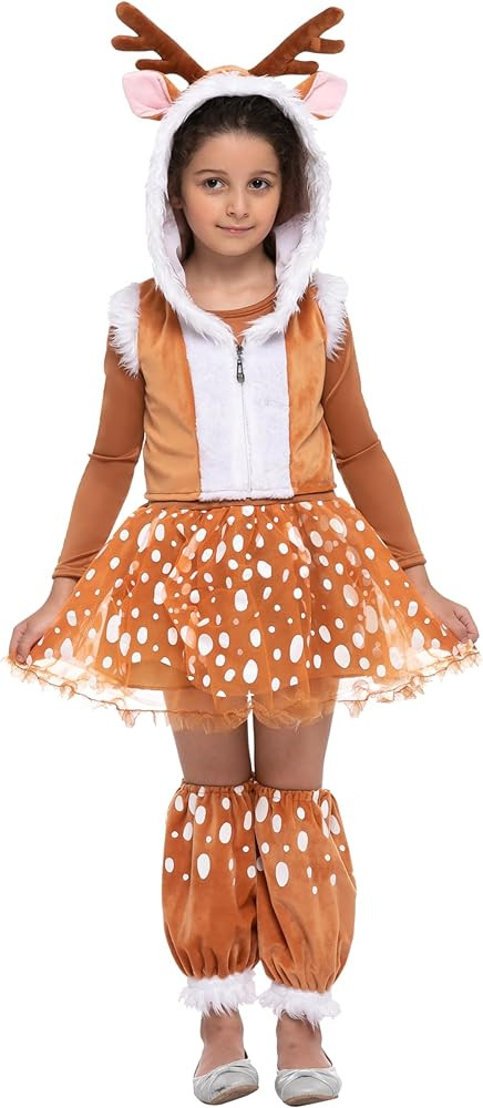 Spooktacular Creations Halloween Child Girl Deer Costume for Kids Toddler Halloween Dress Up, Ani... | Amazon (US)