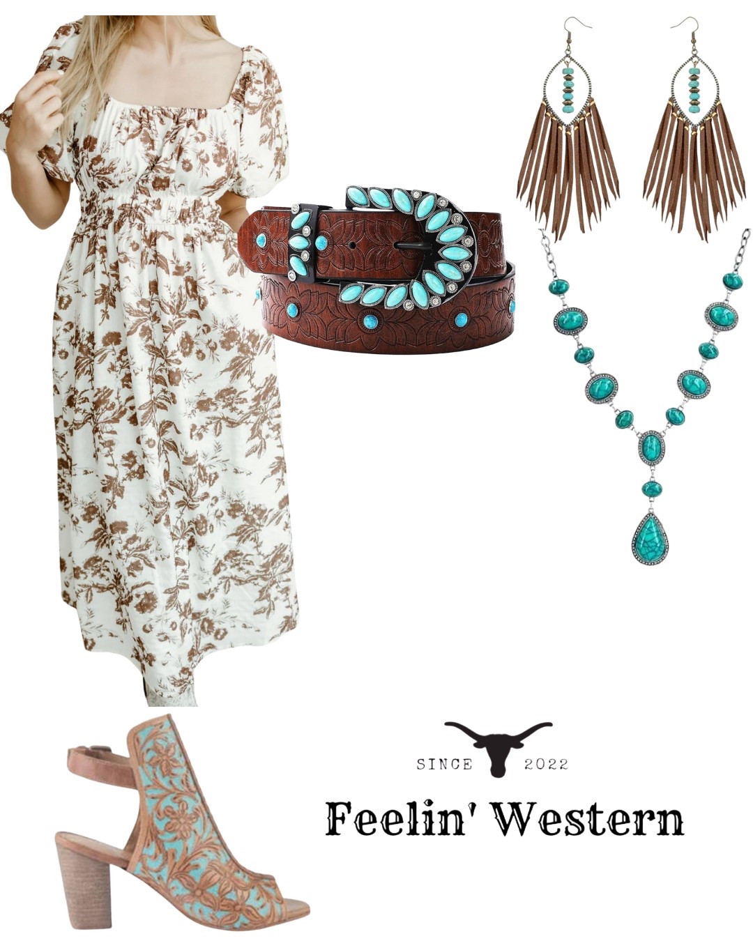 #LTKWestern. Turquoise will always be a fav western look for me! 