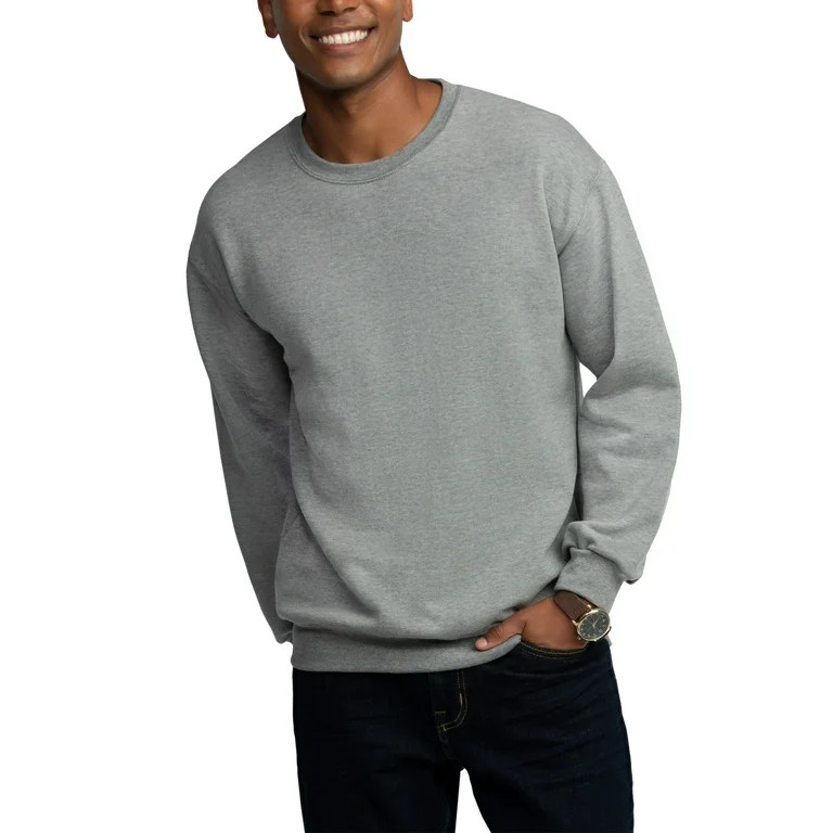 Fruit of the Loom Men's EverSoft Fleece Crew Sweatshirt, Sizes S-4XL | Walmart (US)