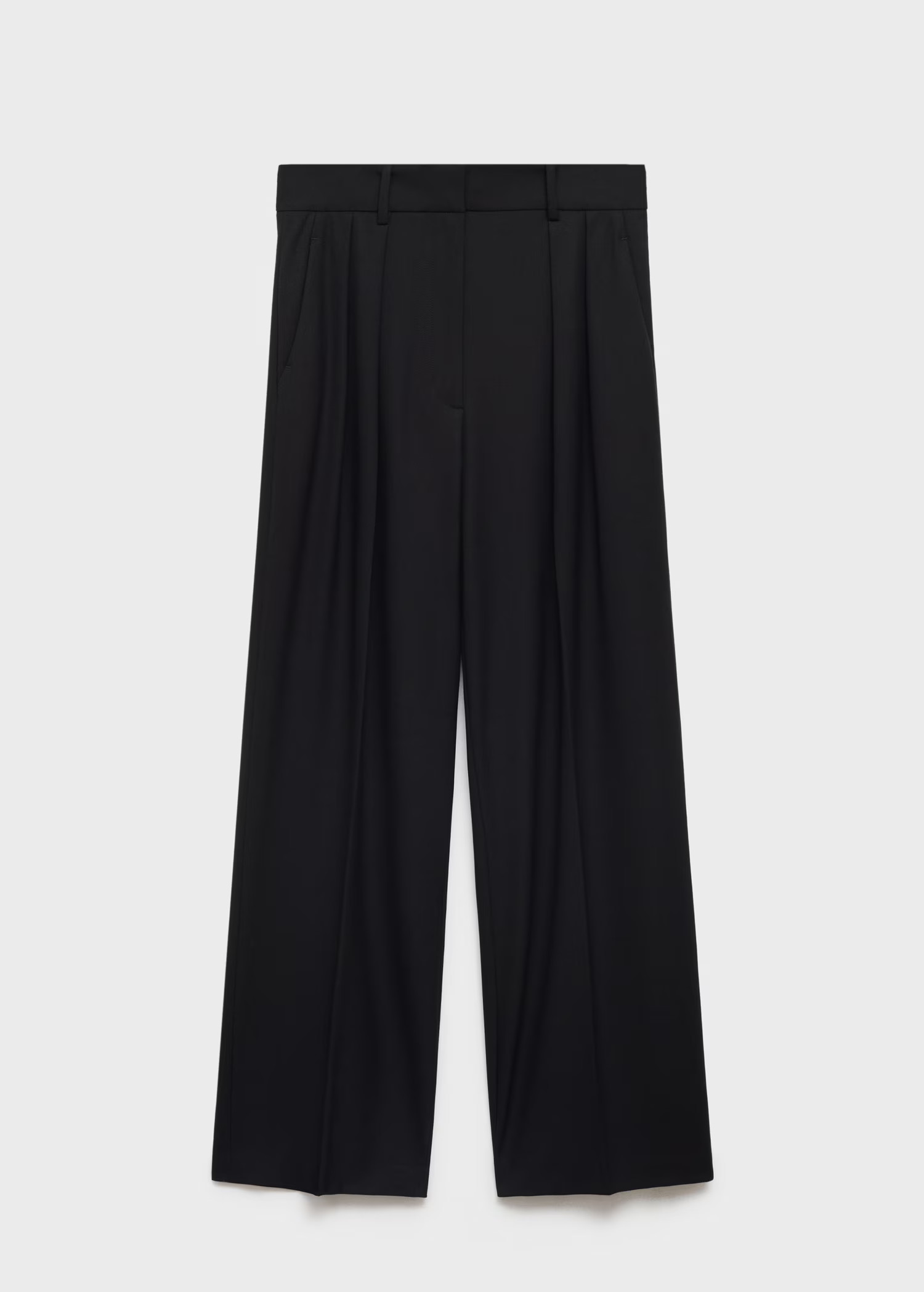 Wideleg pleated trousers - Women | MANGO USA | Mango (US/MX/AU)