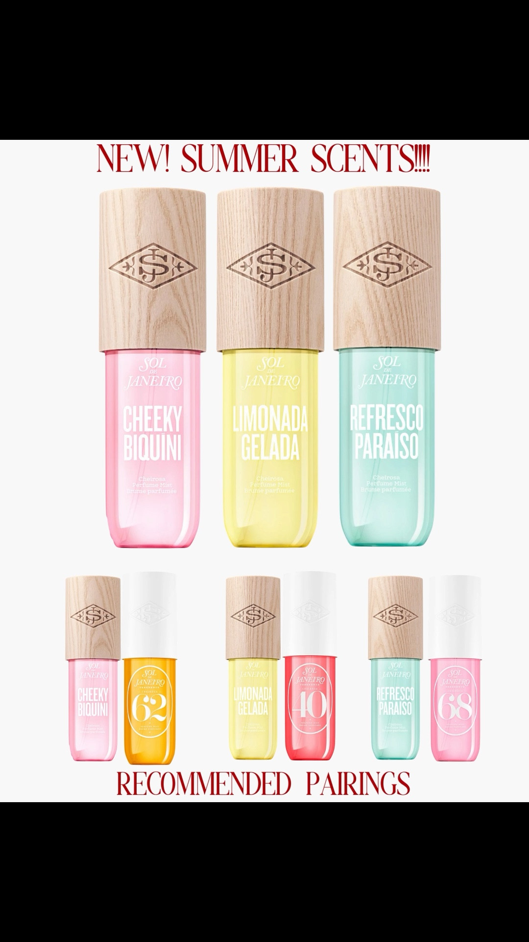 Sol de Janeiro’s new Limited Edition Summer Mists have been a top seller! Mine aren’t here yet, but I saw that they added these recommended layering pairs to the site today, so I thought I’d share! The Limonada + No 40 sounds AMAZING!!! 



#LTKBeauty #LTKselfcare #LTKSeasonal