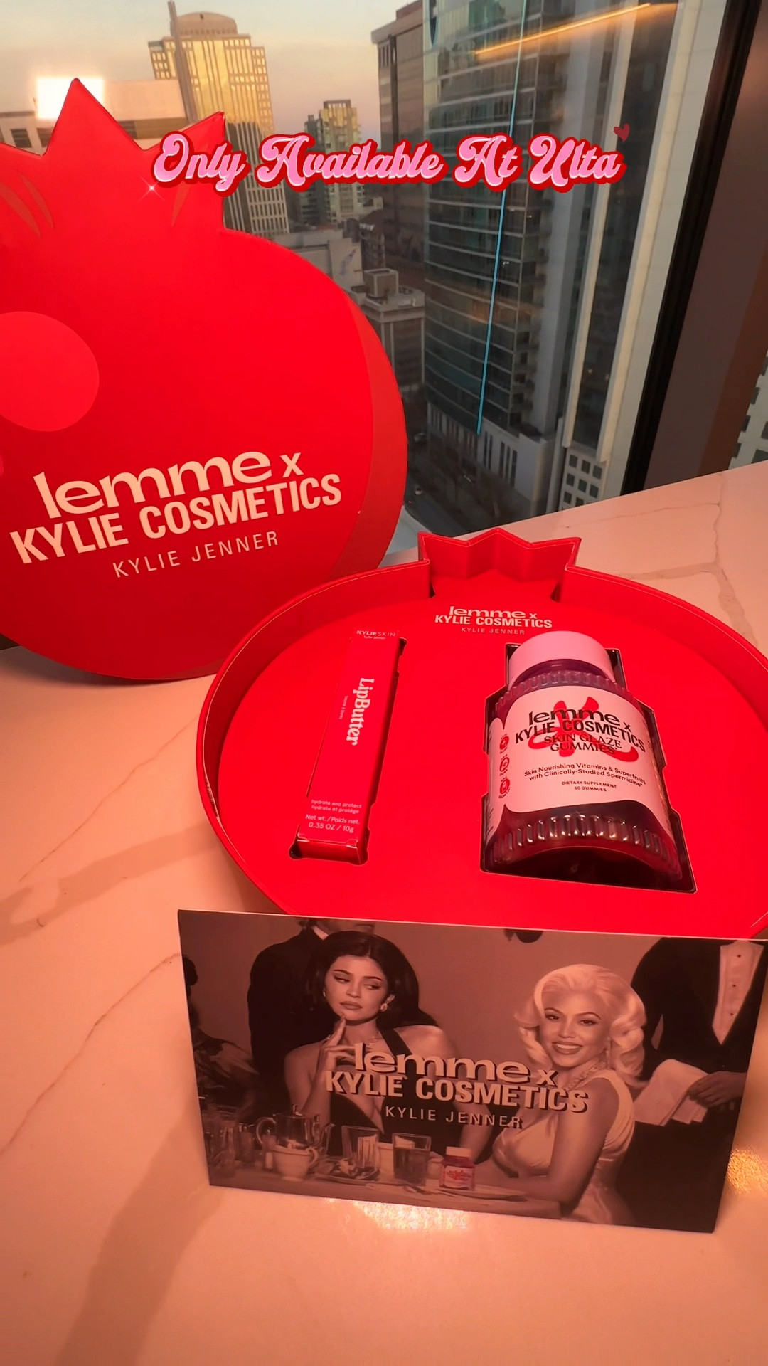 Valentine’s came early 💕✨

The @lemme x @kyliecosmetics collab is officially here and it’s glow from the inside out 💖 makes the perfect Vday gift 

💗 @lemme Skin Glaze Gummies
👅 Pomegranate flavored beauty gummies formulated with spermidine + pro collagen support
💅🏾 Supports skin, hair, and nails for that lit from within glow

💄 @kyliecosmetics Pomegranate Lip Butter @kyliejenner 
👄 Sheer pomegranate tint
✨ High shine, glazed finish without stickiness
 💋 Soft, cushiony hydration with the prettiest pop of color

Beauty from within + glossy on top.😍 thank you @lemme for the gift 
Available now at Ulta Beauty 🛍️

Comment LINK and I’ll send it to you to shop 💌

#lemme #kyliecosmetics #ultabeauty #prunboxing #beautyinfluencer travel influencer atlanta influencer