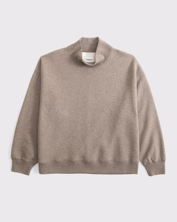 Sunday Oversized Funnel Neck Sweatshirt | Abercrombie & Fitch (US)