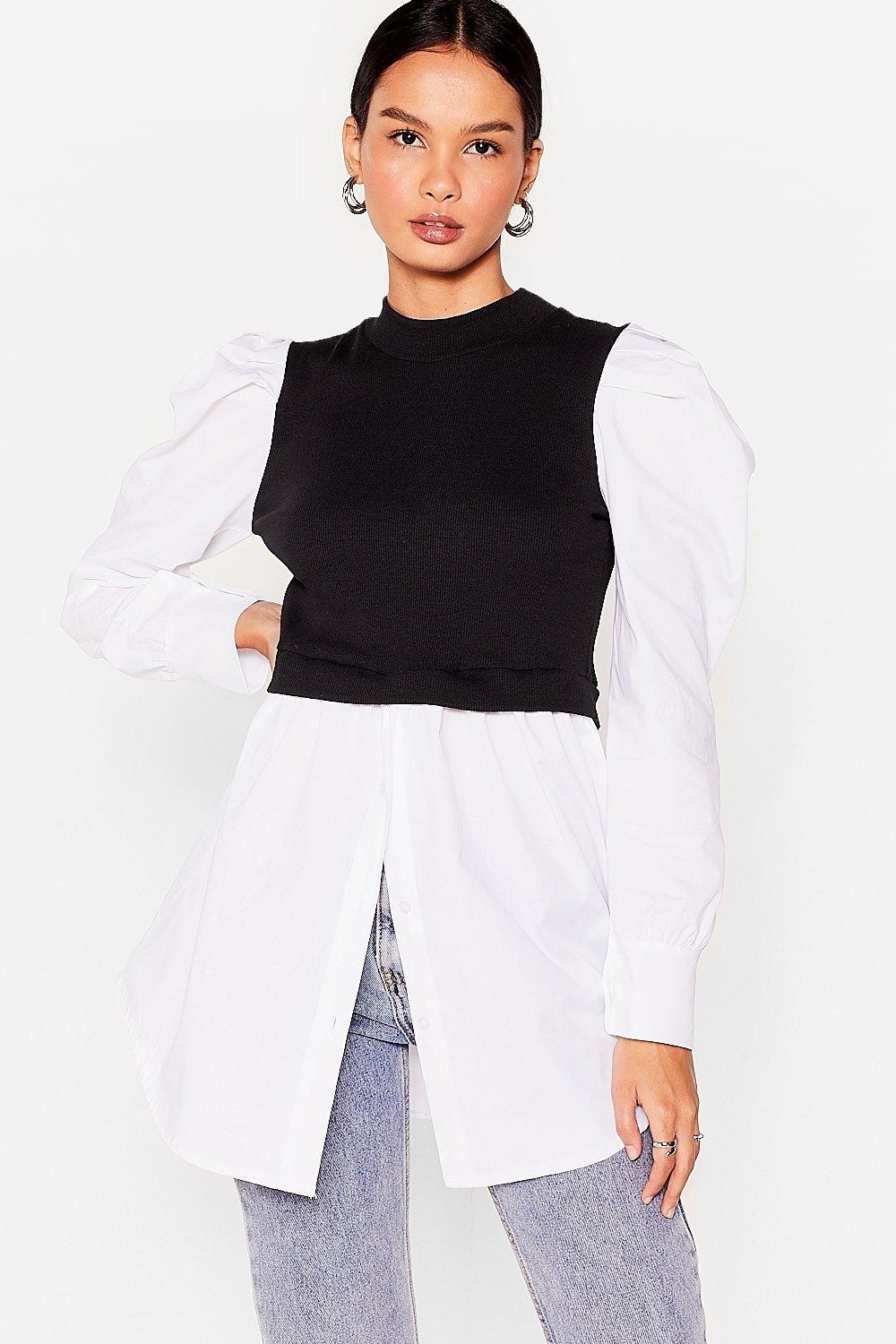 Layer Some Ground Rules High Neck Shirt Dress | NastyGal (US & CA)