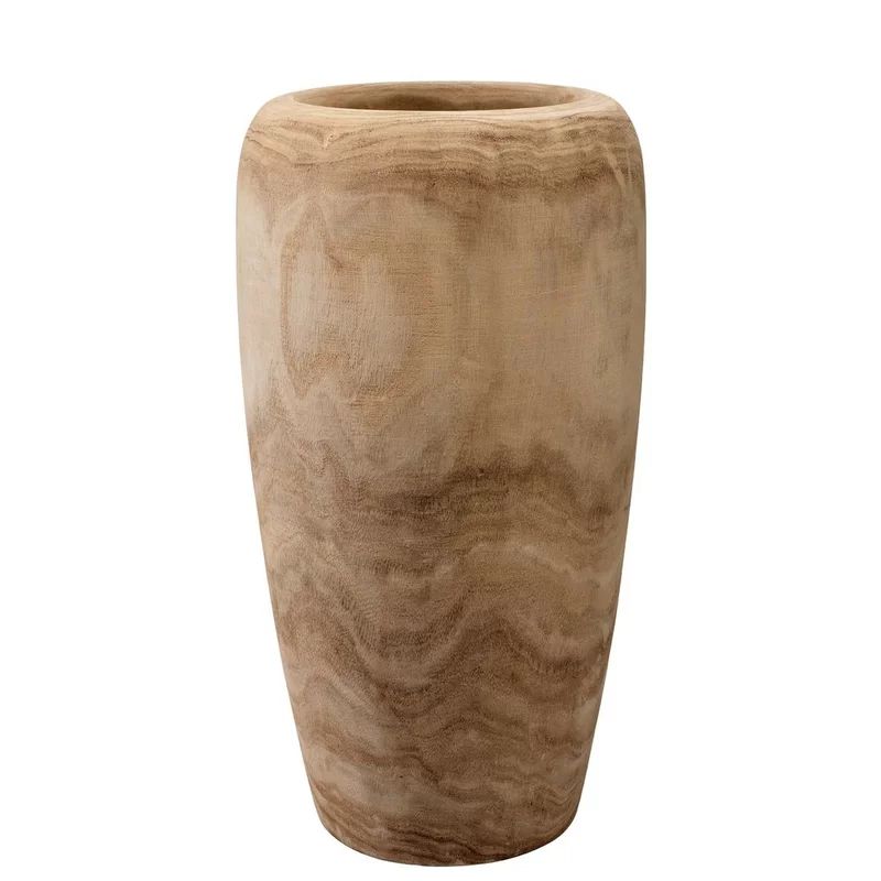 Brit Brown 17'' Wood Table Vase | Wayfair North America