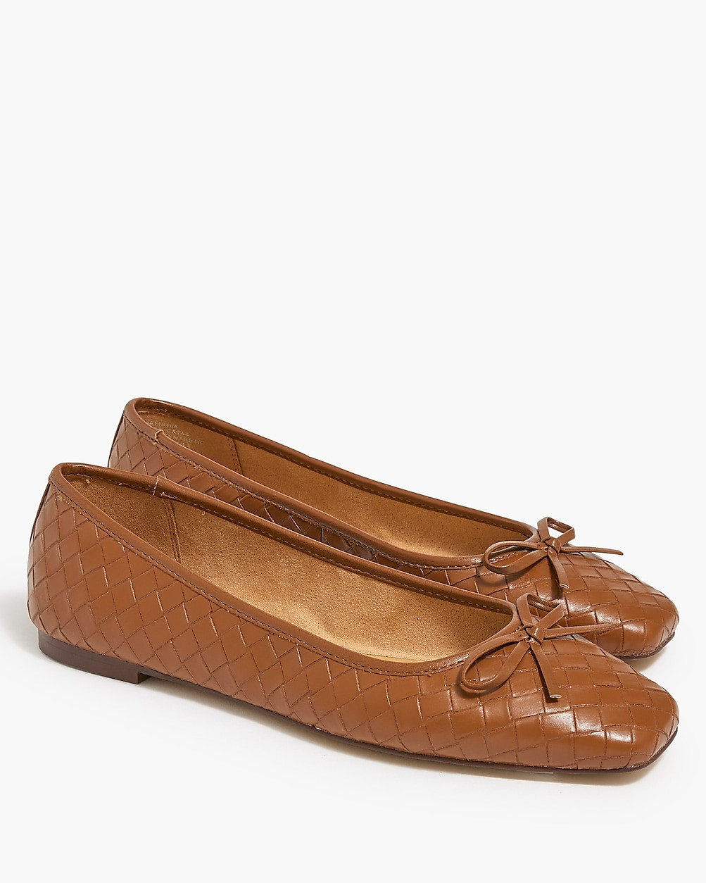 Woven square-toe ballet flats | J.Crew Factory