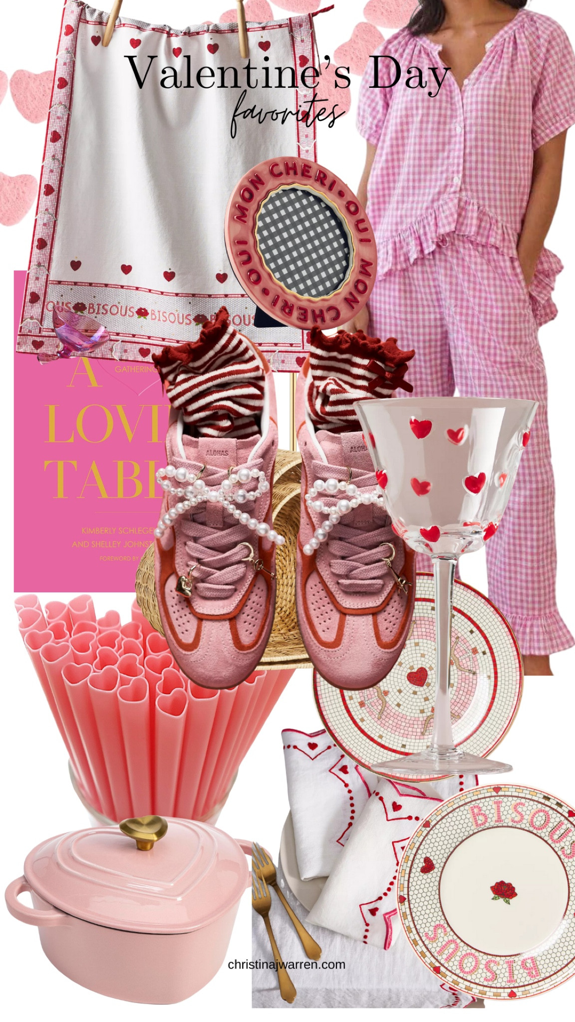Valentine’s and February pretty pink decor. Amazon pink gingham women’s pajamas. Amazon home decor. Cute Anthropologie vibes  

#LTKSeasonal #LTKHome