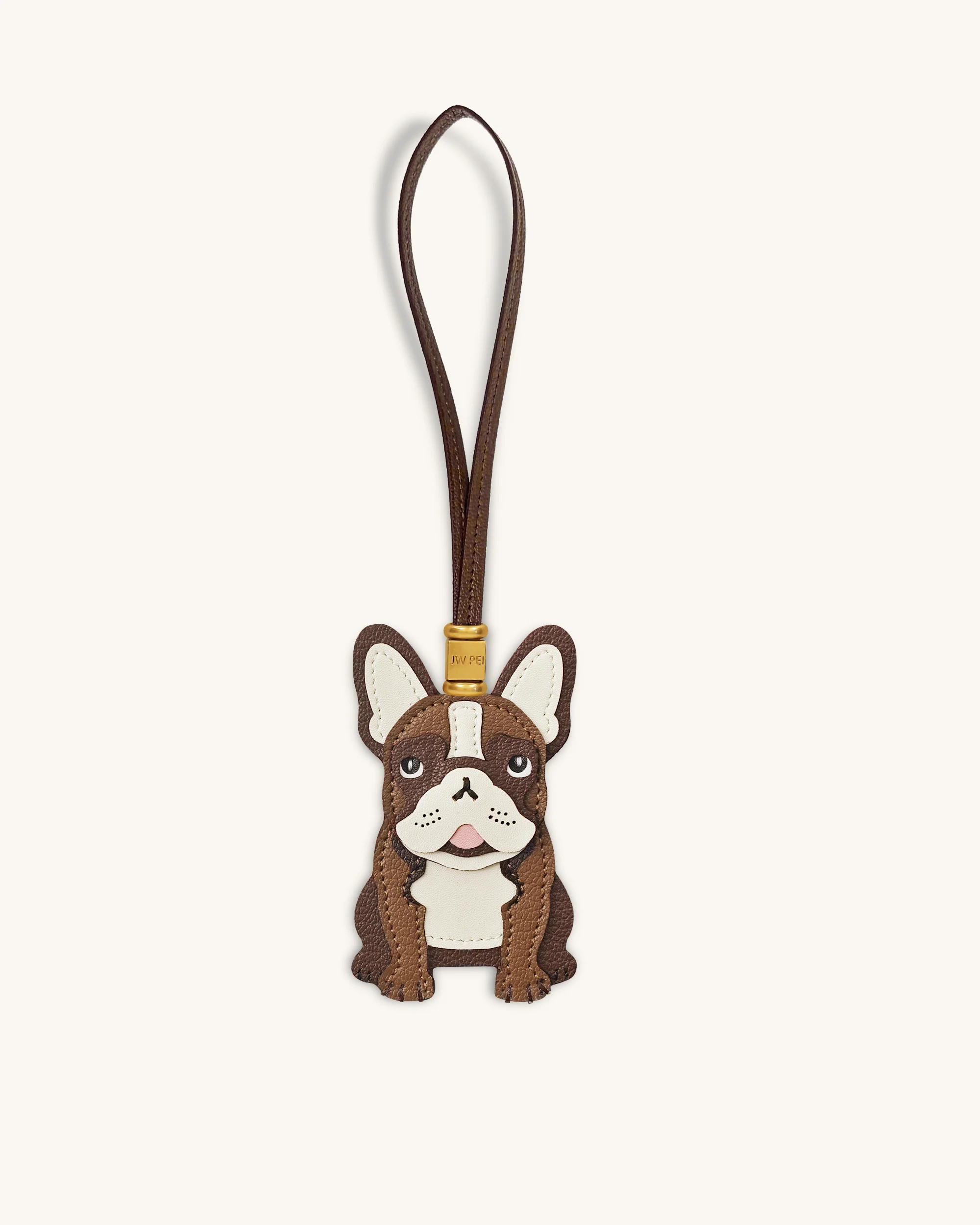French Bulldog Bag Charm - Brown | JW PEI US