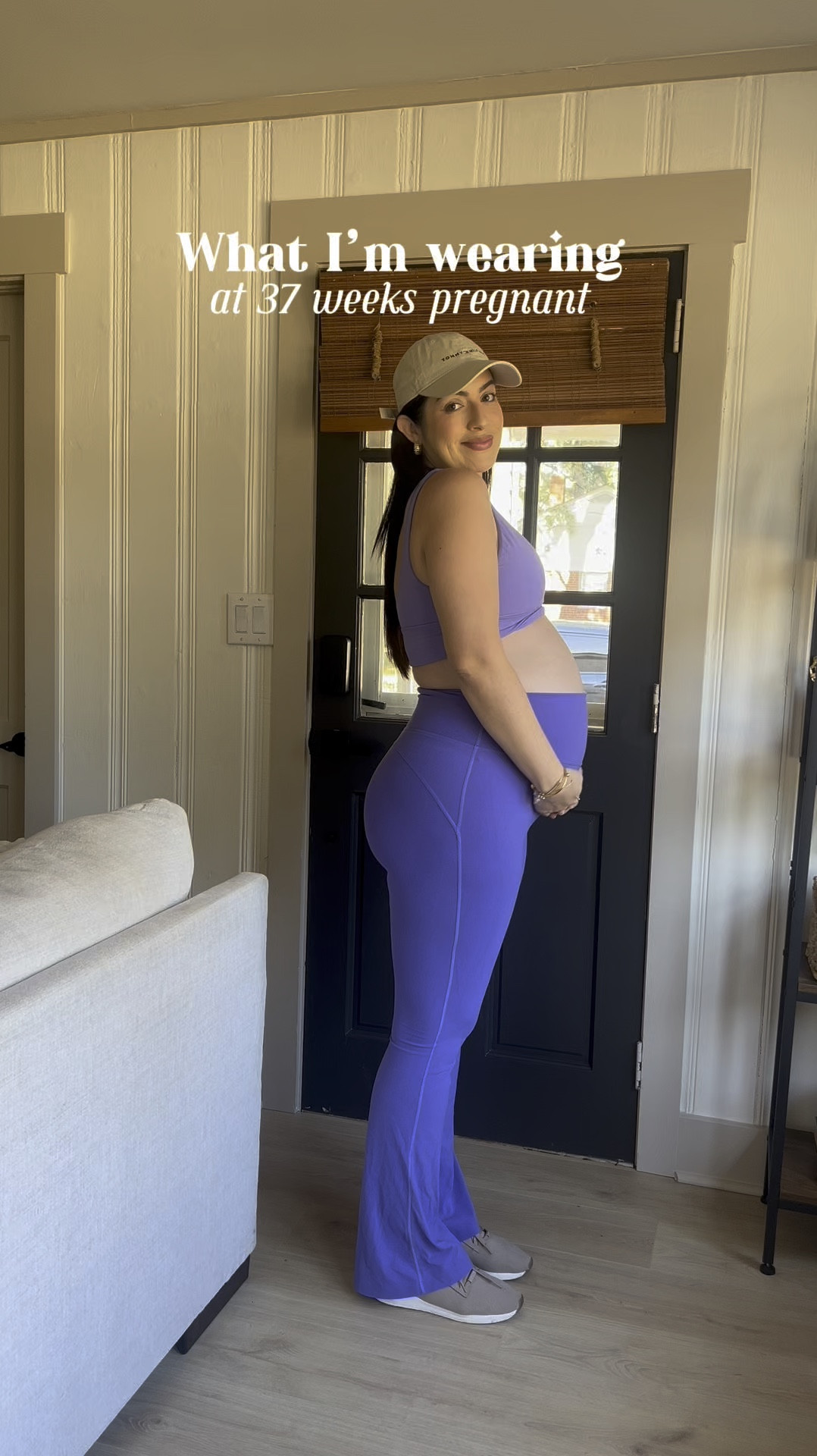 only stretchy outfits allowed in the last few weeks of pregnancy 🤰🏻 this lululemon set is from before pregnancy and luckily is super stretchy and has grown with me! 

#LTKBump