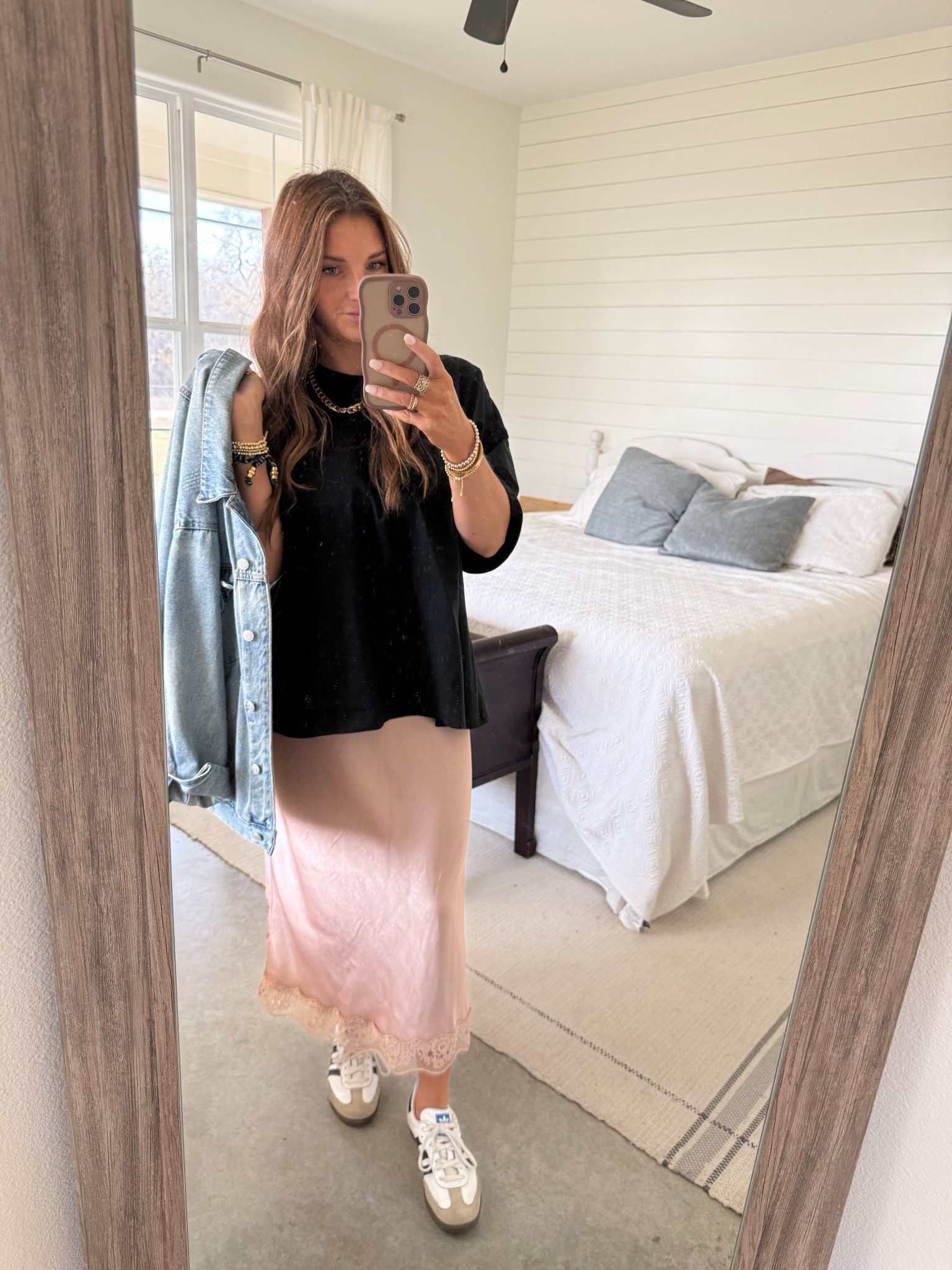 Oversized tshirt and maxi skirt is my go to look always  

#LTKmomlife #LTKgrwm #LTKFindsUnder50