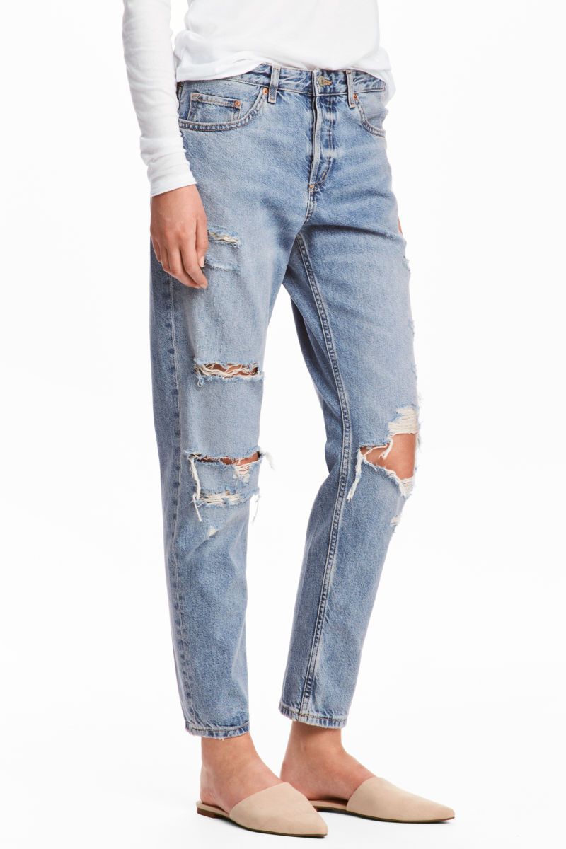 H&M Boyfriend Low Ripped Jeans $39.99 | H&M (US)