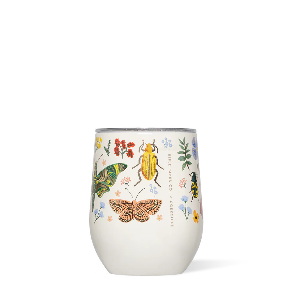 Rifle Paper Co. Stemless - 12oz / Curio Cream | Corkcicle