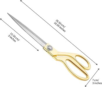 Professional Heavy Duty Sharp Tailor Scissors 10.5" Gold Stainless Steel Dressmaker Shears Multip... | Amazon (US)