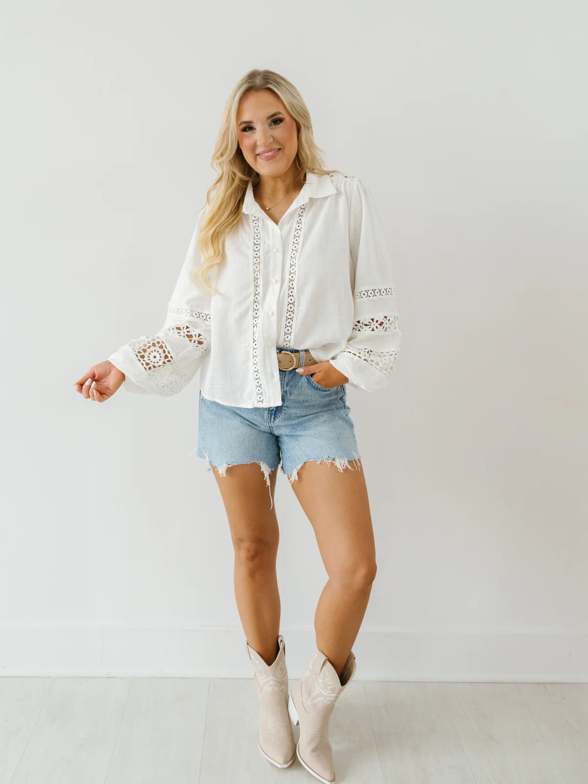 Rhea Button Down Top | Landry Kate