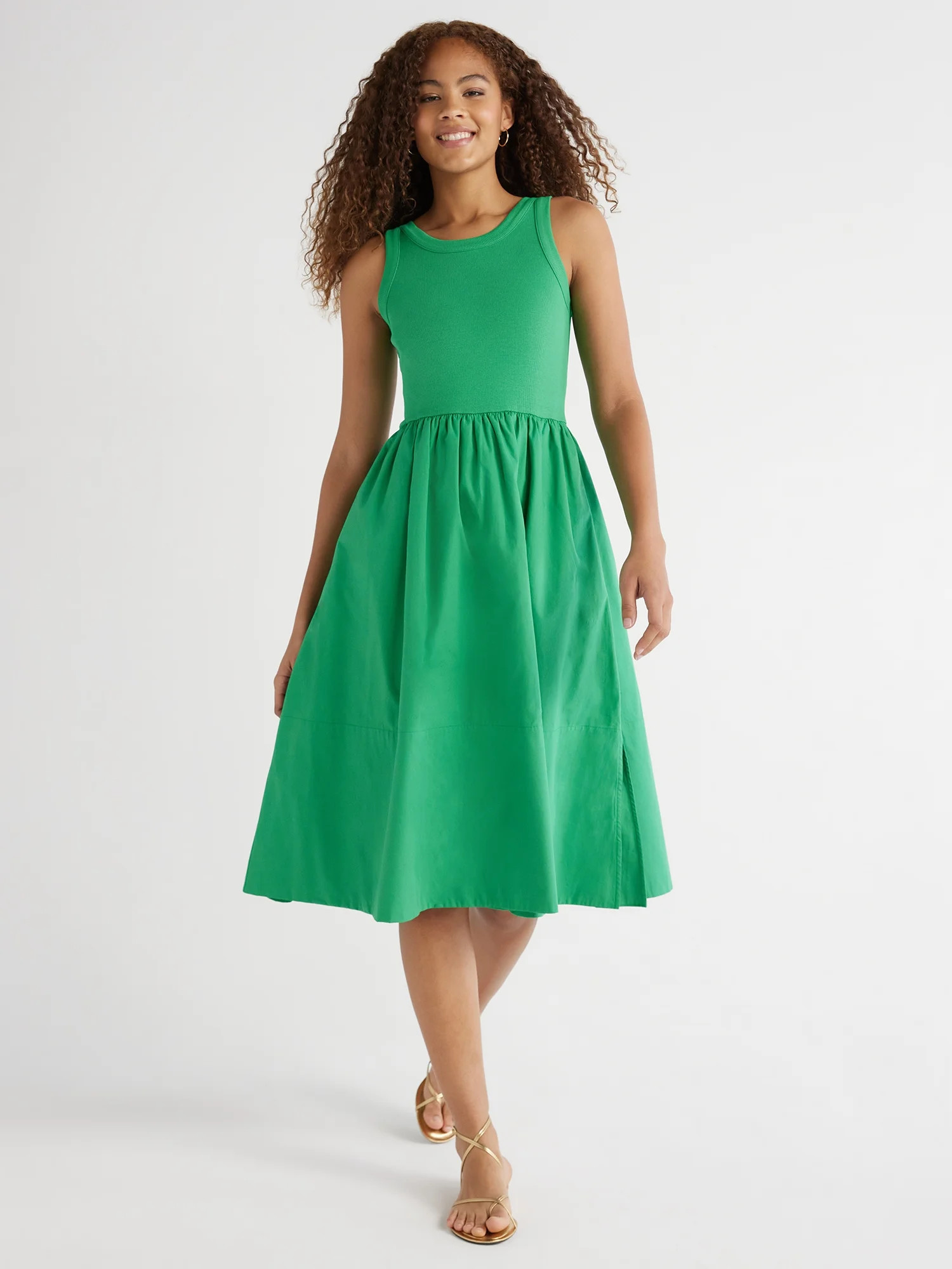 Free Assembly Women’s Mixy Tank Dress, Sizes XS-XXL | Walmart (US)