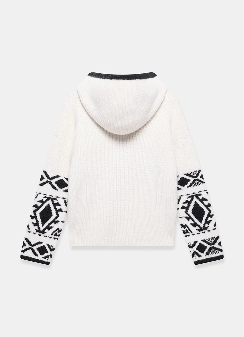 Cream Fair Isle Knit Hood Jumper | Mint Velvet