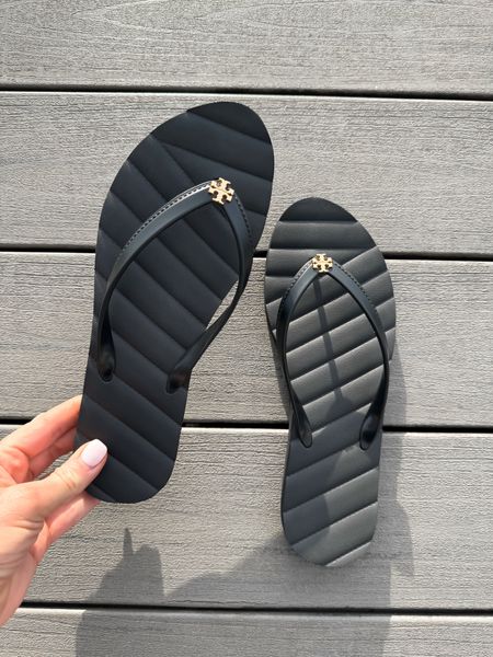 Cushioned flip flops (I sized up) sandals for summer! Tory Burch 

#LTKSeasonal #LTKFindsUnder100 #LTKShoeCrush