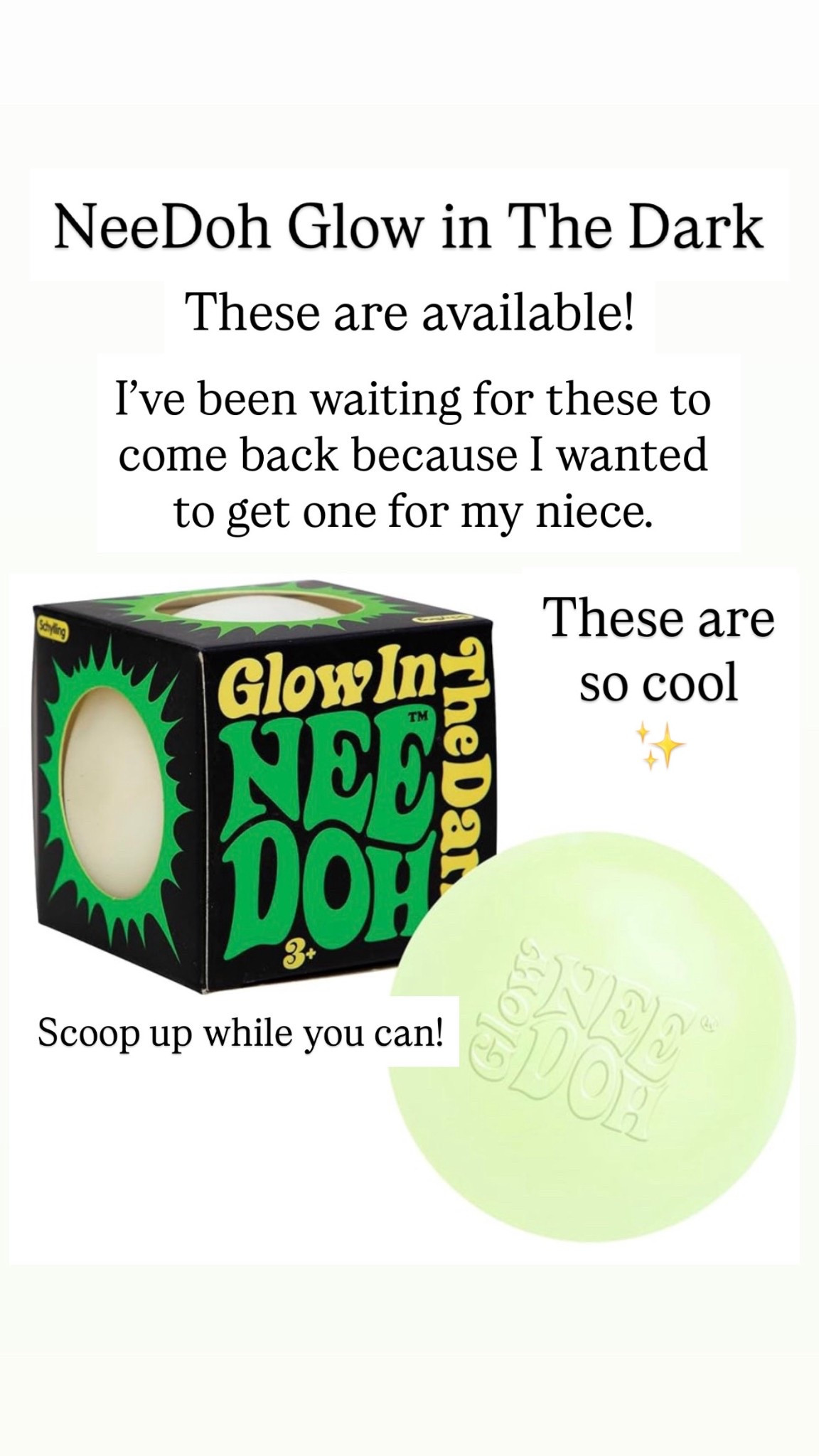 NeeDoh Glow in The Dark

#LTKKids