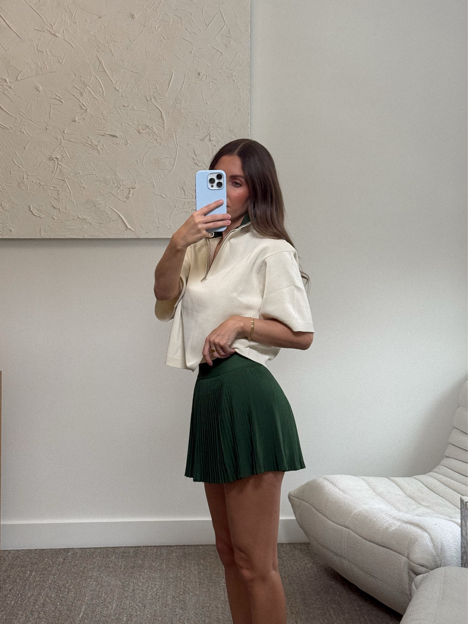 tennis skirt season 🎾💚

lululemon outfit, lululemon tennis skirt, tennis skirt outfit, green tennis skirt, preppy outfit, sporty outfit, athleisure outfit, summer outfit, casual summer outfit, tennis outfit, activewear outfit, quarter zip top, summer style

#LTKActive #LTKfitnessgoals #LTKdayinmylife