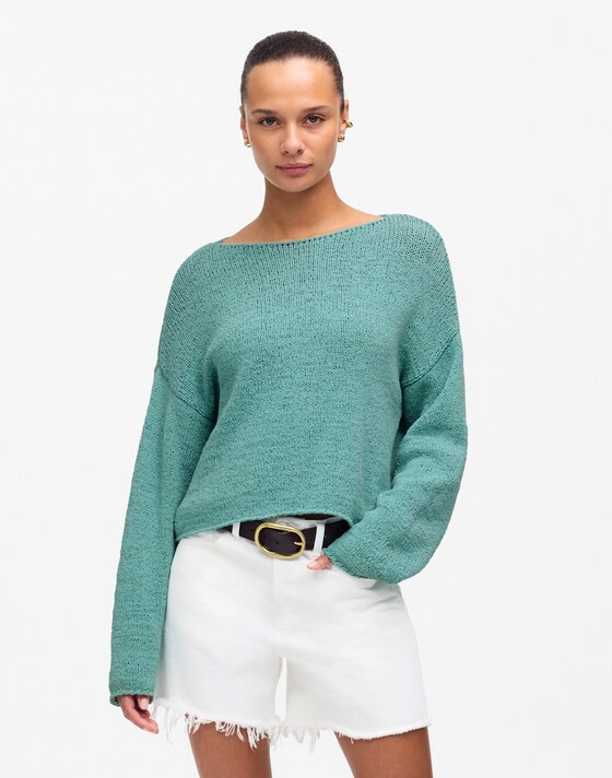Boatneck Pullover Sweater | Madewell