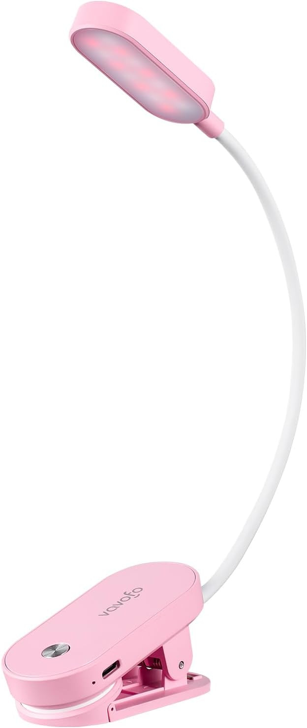 VAVOFO Rechargeable Book Light, 14 LEDs Eye Care Clip On Amber Reading Light for Bookworms Readin... | Amazon (US)