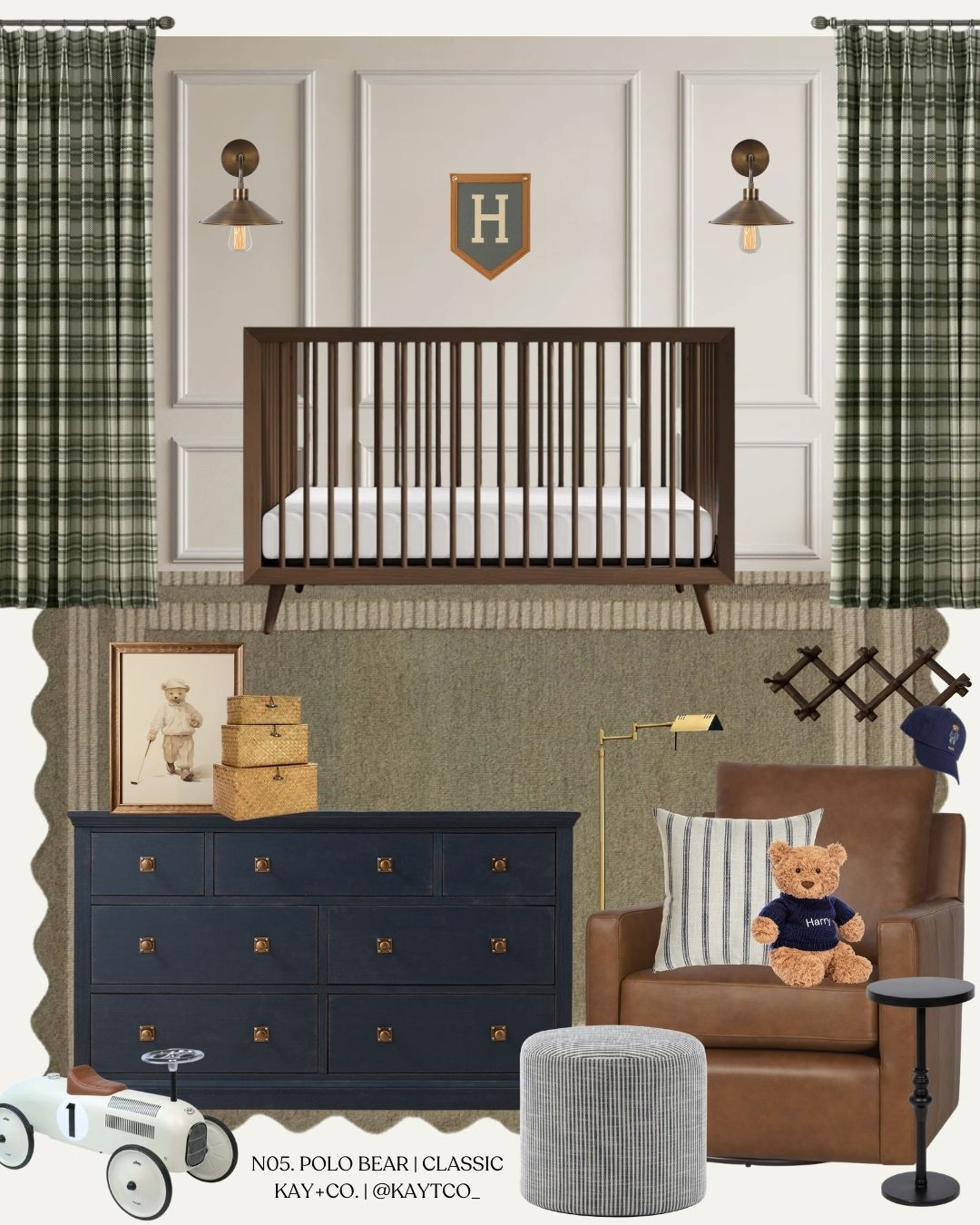 N05. Ralph Lauren inspired, this polo bear classic nursery is the perfect mix of boy & neutral 🧸 

When designing any nursery, I always begin with @wayfaircanada, my one-stop-shop for furniture & decor, and all of my favourite brands like Namesake, Storkcraft, Loloi and more! 

Then, I slowly add in pieces from different shops, special keepsake items, or antiques as I curate the space to make it personal.   

 #LTKhome #LTKbaby