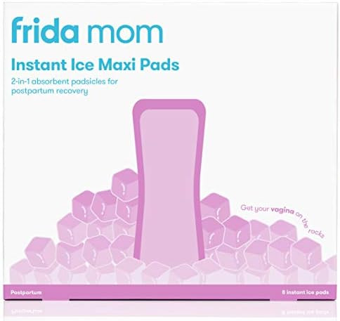 Frida Mom 2-in-1 Postpartum Absorbent Postpartum Perineal Ice Maxi Pads | Instant Cold Therapy Pa... | Amazon (US)