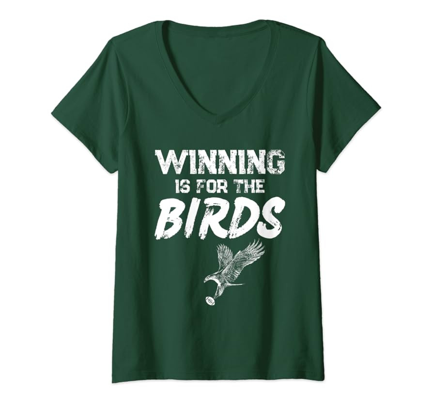 Womens Winning Philadelphia Birds Gear Winning For The Birds V-Neck T-Shirt | Amazon (US)