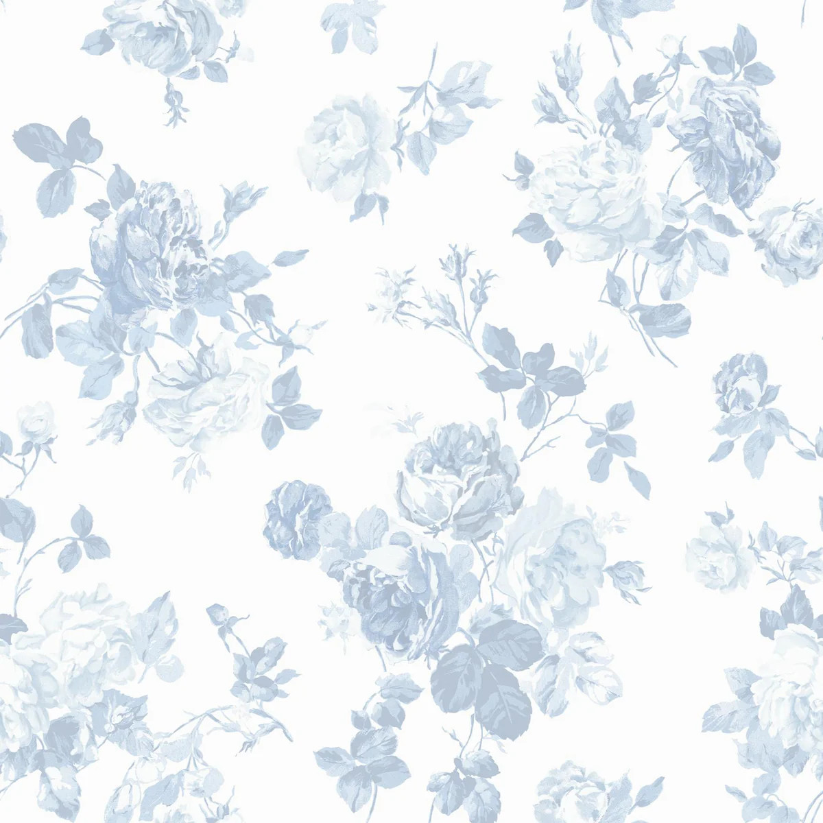 A-Street Prints Loveshackfancy Everblooming Rosettes Sky Wallpaper | DecoratorsBest