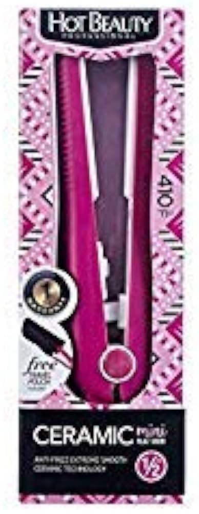 Professional Ceramic Mini Flat Iron 1/2", Anti-Frizz, Fast Heating, Versatile Styling for Curly &... | Amazon (US)