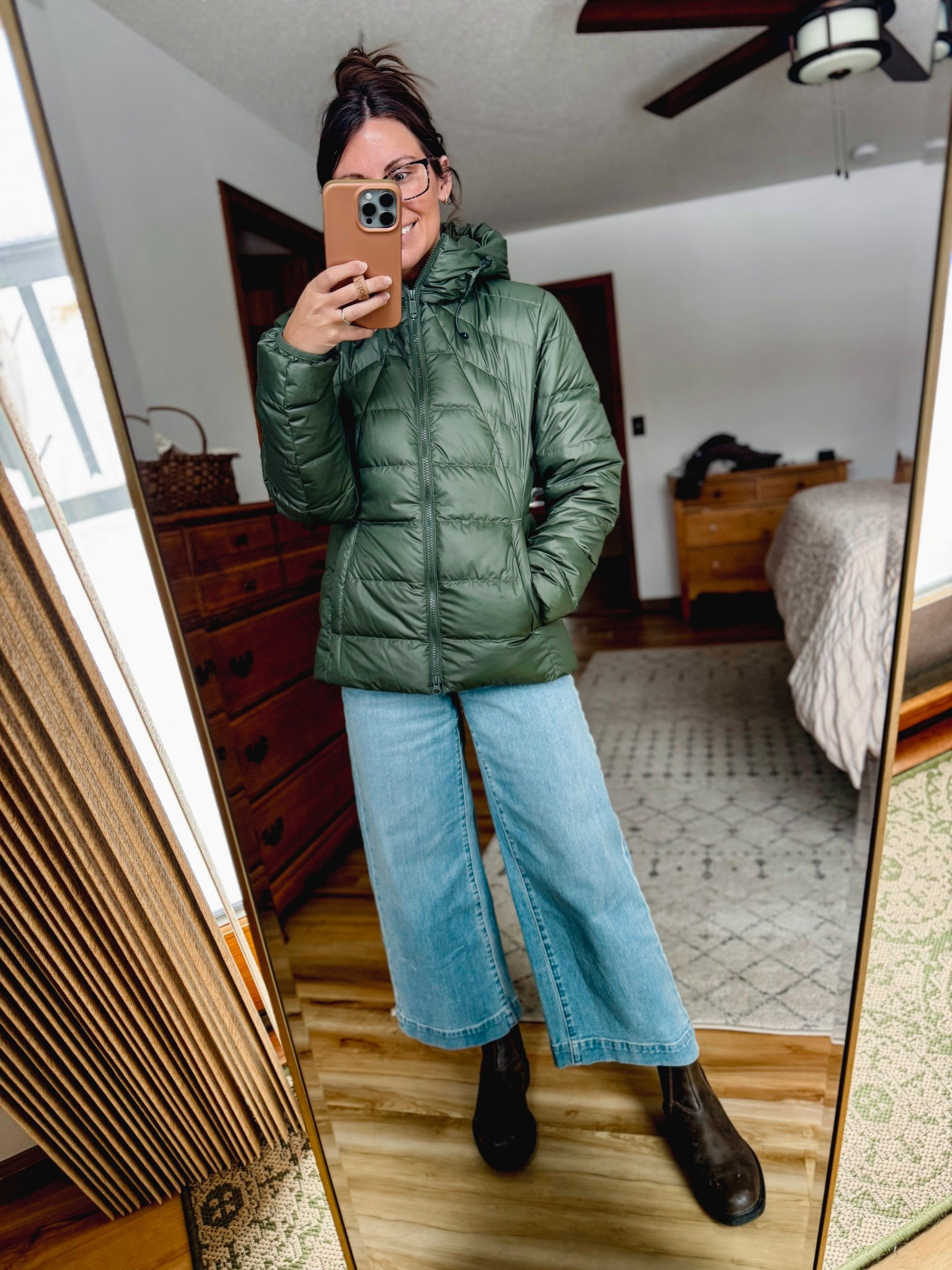 Small in my tee, xs petite in my sweater (100% cotton!) and 24 in my jeans! My blundstone boots are size 6. 

My coat is size small. I have the hoodless version in redwood brown too. Love it! 

#LTKPetite #LTKootd #LTKgrwm