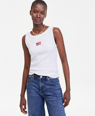 On 34th Women's American Flag Tank Top, Macy's Exclusive - Macy's | Macy's